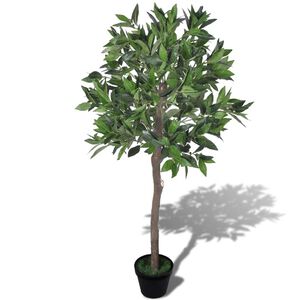 Mākslīgais lauru lapu koks ar podu, 120 cm
