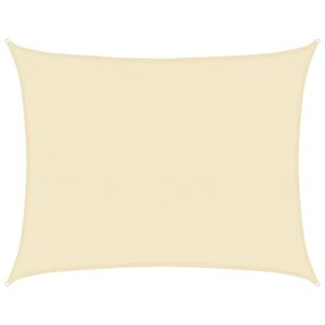 vidaXL saulessargs, 160 g/m&sup2;, krēmkrāsas, 6x8 m, HDPE