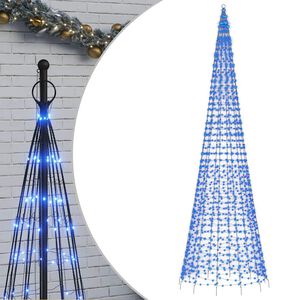 vidaXL LED Ziemassvētku eglīte 1534 LED Zila 500 cm
