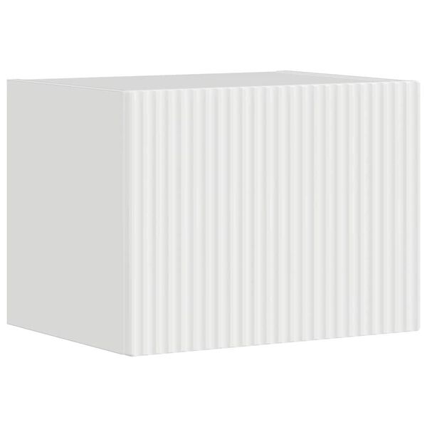 vidaXL TV sienas skapītis Spīdīga Balta 60 x 31 x 29.5 cm