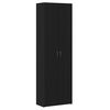 vidaXL Biroja skapis Melns ozolkoks 60 x 32 x 190 cm Inženierijas koks