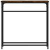 vidaXL konsoles galdiņš, koka krāsa, 75x19,5x75 cm, inženierijas koks