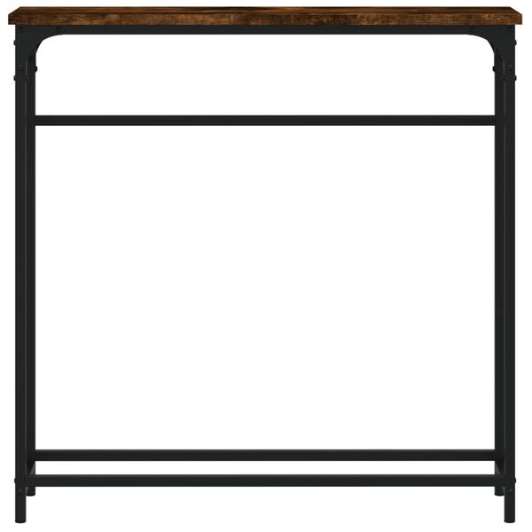 vidaXL konsoles galdiņš, koka krāsa, 75x19,5x75 cm, inženierijas koks