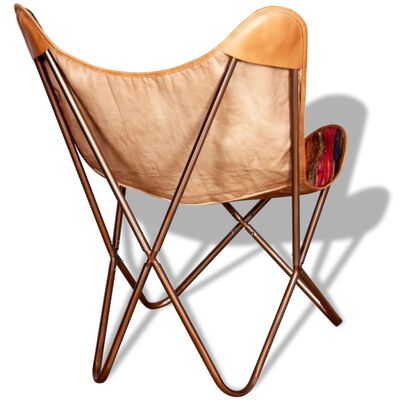 vidaXL tauriņa formas krēsli, 4 gab., daudzkrāsains audums