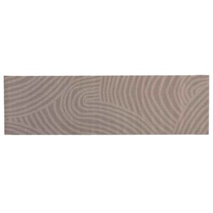 vidaXL Virtuves paklājs Brūns skandināvu 150 x 45 cm 100% poliamīds