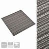 vidaXL Paklājs 20 pcs Raiņots antracīta 50 x 50 cm 100% polipropilēns