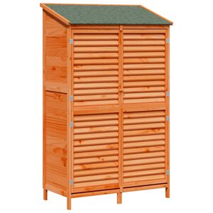 vidaXL Dārza &scaron;ķūņi Brūna 106 x 56 x 176,5 cm Masīvs egle koks