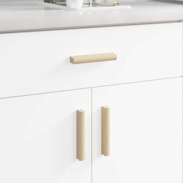 vidaXL Taisna rokturis 2 pcs Dabisks koka tonis 130 x 25 x 30 mm