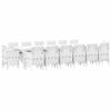 vidaXL Dārza ēdamgalds 15 pcs Balts Polt rattan