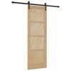 vidaXL Slīdo&scaron;ās durvis 73,5 x 211 cm Priedes masīvkoks