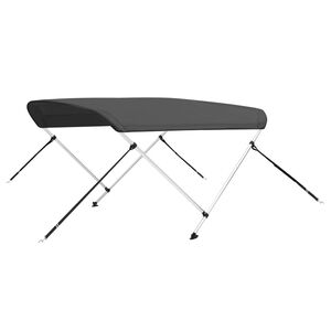 vidaXL divloku motorlaivas jumts, antracītpelēks, 150x120x110 cm