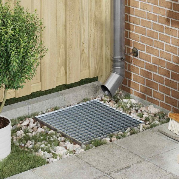 vidaXL Restes Sudraba 50 x 50 x 2 cm Karsti cinkots tērauds