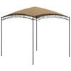 vidaXL dārza nojume, 3x3x2,65 m, pelēkbrūna, 180 g/m&sup2;
