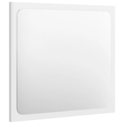 vidaXL vannasistabas spogulis, spīdīgi balts, 40x1,5x37 cm