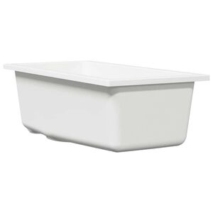 vidaXL Virtuves izlietne Balts 21 x 44 x 14 cm Granīts