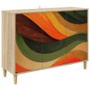 vidaXL Puse BONN Sonoma 102 x 33 x 75 cm Inženierijas koks