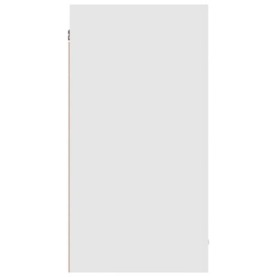 vidaXL piekarams skapītis, spīdīgi balts, 80x31x60 cm, skaidu plāksne