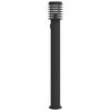 vidaXL āra zemes lampa ar kontaktligzdu ,110cm, nerūsējo&scaron;s tērauds