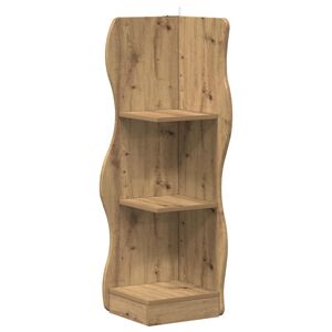 vidaXL Stūra plaukts Artisan Ozols 34 x 33 x 102 cm Inženierijas koks