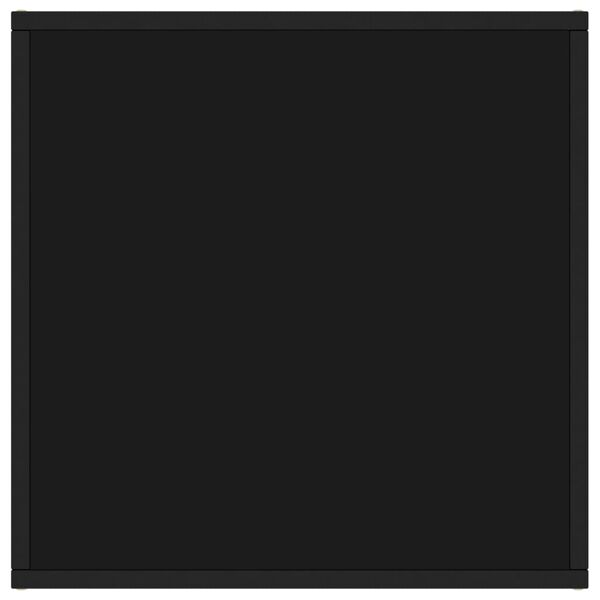 vidaXL kafijas galdiņ&scaron;, melns, 60x60x35 cm, stikls