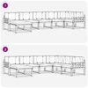 vidaXL Āra dīvānu komplekts ar spilvenu 7 pcs Dabisks un krējuma