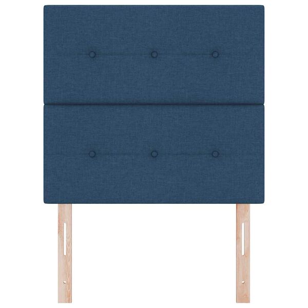 vidaXL Galvgalis ar galvas klāju Zila 100 cm Mākslīgā āda