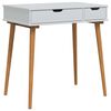 vidaxl Dressing galds FAUSKE Balts 76 x 50 x 78 cm