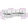 vidaXL Dīvāna komplekti 6 pcs Dabiska Cietā akācijas koks