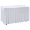 vidaXL galdauti, 2 gab., elastīgi, 183x76x74 cm, balti