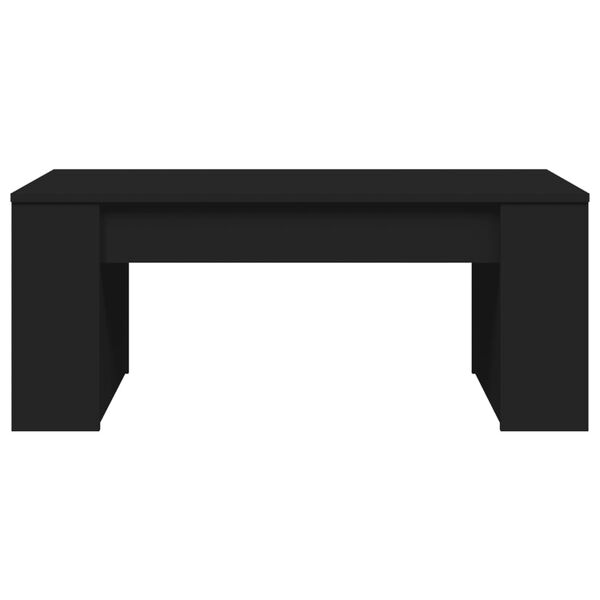 vidaXL kafijas galdiņš, melns, 102x55x42 cm, inženierijas koks