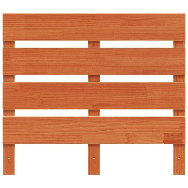 vidaXL galvgalis, vaska brūns, 90 cm, priedes masīvkoks