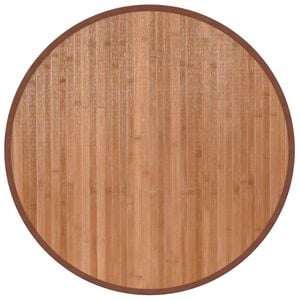 vidaXL paklājs, apaļ&scaron;, dabīgs, 60 cm, bambuss