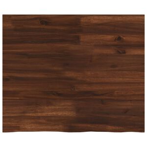 vidaXL Taisnstūra galda virsma 90 x 50 x 3,5 cm Taisnstūra Tum&scaron;i brūna