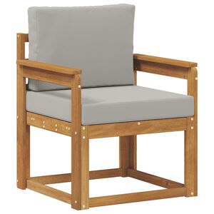 vidaXL Āra dīvāns Cieta akācijas koks un poliesters