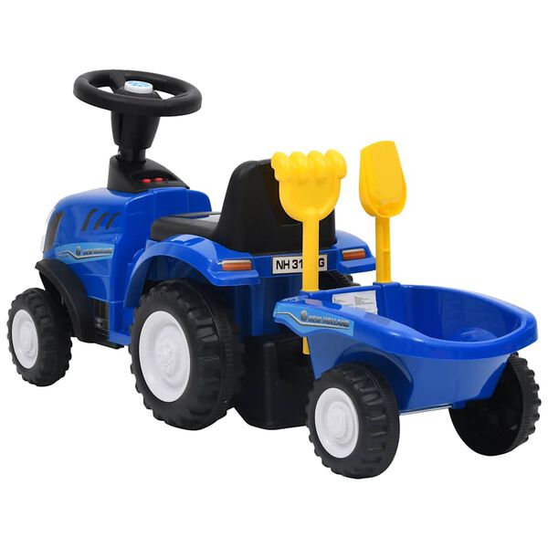 vidaXL bērnu traktors New Holland, zils
