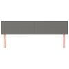 vidaXL gultas galvgaļi, 2 gab., 100x5x78/88 cm, tum&scaron;i pelēks audums