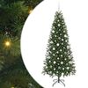 vidaXL Mākslīgā Ziemassvētku eglīte su 300 LED Zaļa 180 cm PE un PVC