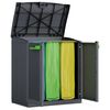 Keter škirošanas skapis Moby Compact Recycling System, pelēks, 100 cm