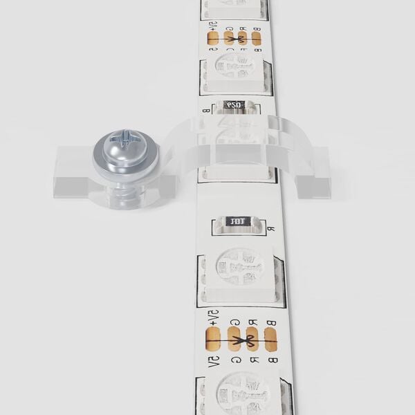 vidaXL LED stripa 4 pcs Melna un caurredzama 120 x 0,8 x 0,3 cm