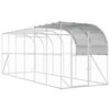 vidaXL Vistu būris pie sienas Sudraba 600 x 200 x 215 cm