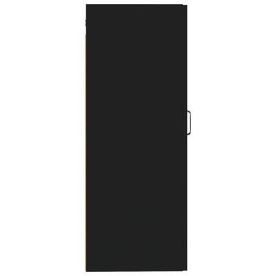 vidaXL piekarams skapītis, melns, 35x34x90 cm, inženierijas koks