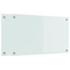 vidaXL Virtuves aizsargpaneļi 2 gab. Balts 70 x 40 cm rūdīts stikls