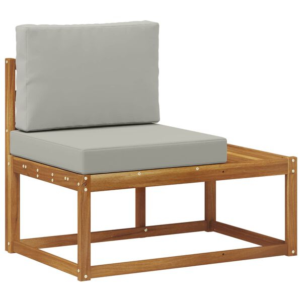 vidaXL Āra galējais dīvāns Dabiska 91 x 63 x 73 cm Cietā akācijas koks