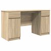 vidaXL Galds Sonomas ozola 140 x 49 x 76 cm Inženierijas koks