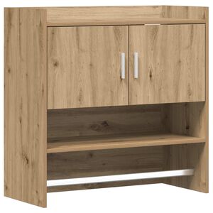 vidaXL Sienas plaukts Pie sienas Artisan Ozols 80 x 36 x 80 cm