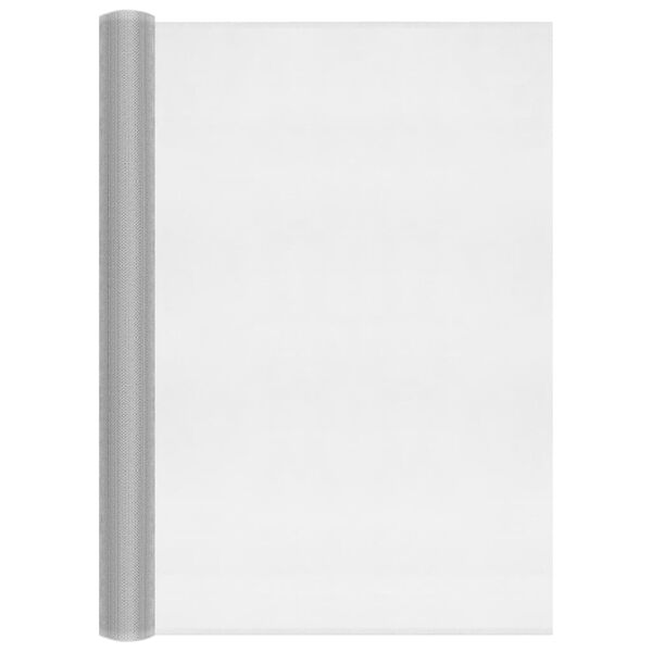 vidaXL siets, alumīnijs, 80x1000 cm, sudraba krāsā