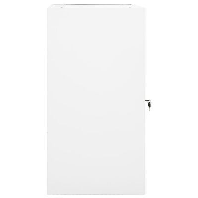 vidaXL seglu skapis, balts, 53x53x105 cm, tērauds