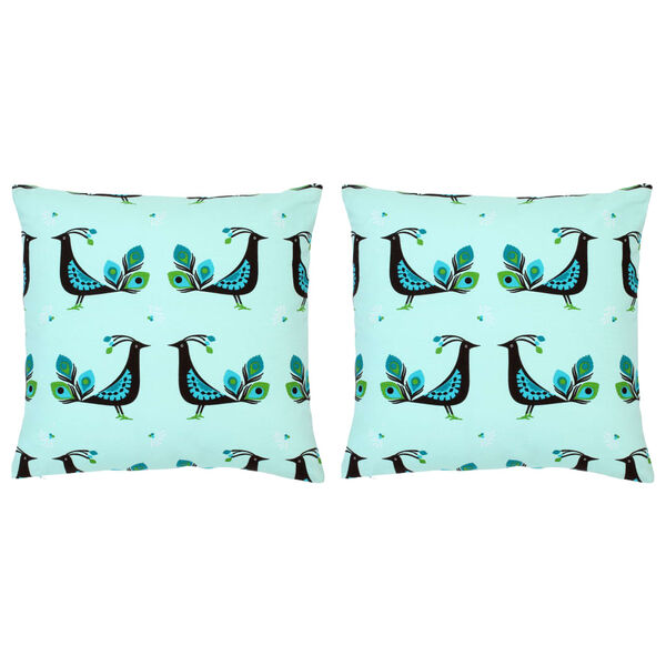 vidaXL spilveni, 2 gab., daudzkrāsaina apdruka, 40x40 cm, kokvilna