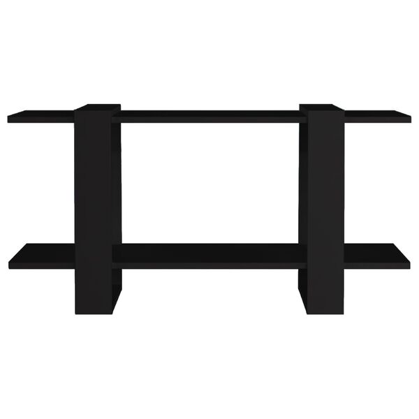 vidaXL grāmatu plaukts, melns, 100x30x51 cm, inženierijas koks