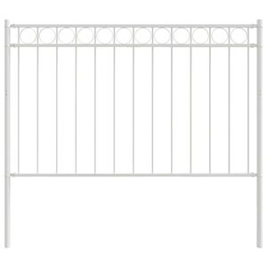 vidaXL Žoga elements ASSEN 170 x 150 cm Tērauds Balts